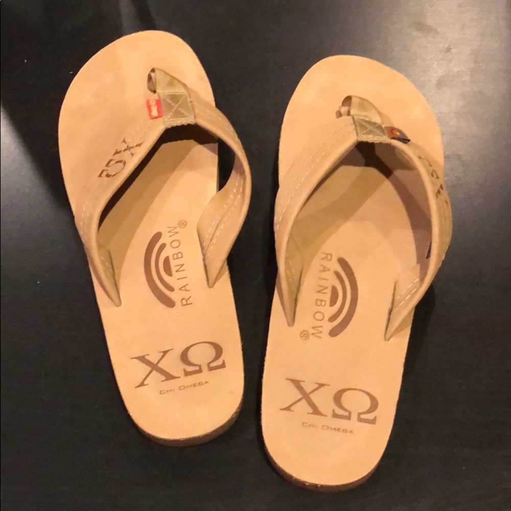 Rainbow Sandals - Chi Omega Sorority edition